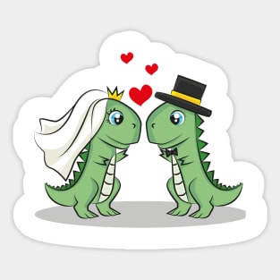 Dino wedding Sticker